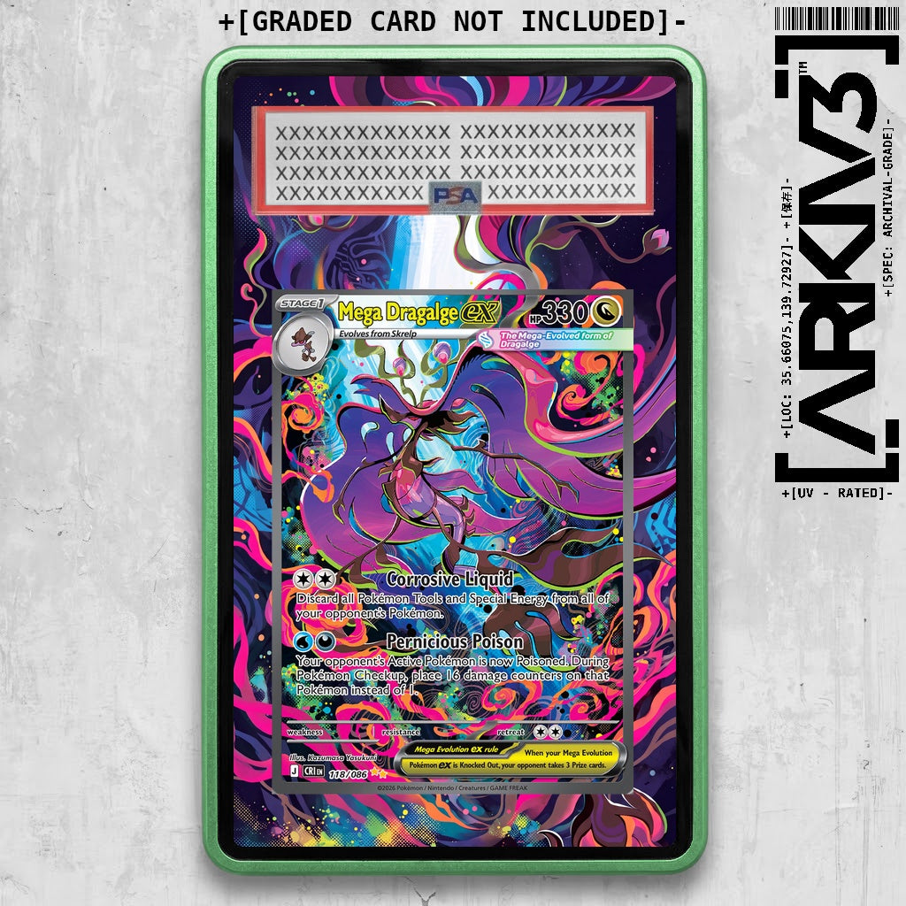 [UNIT: 118/86] // Mega Dragalge ex Extended Art Display Case - Graded