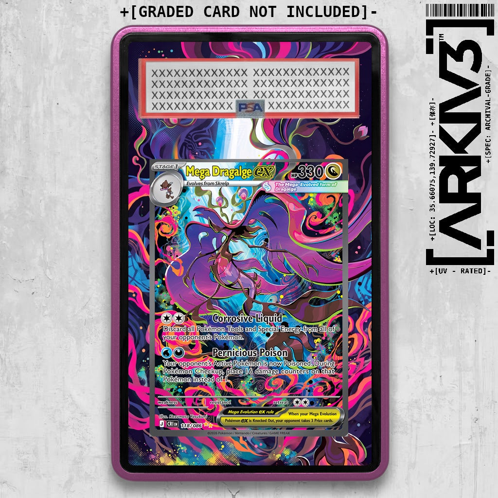 [UNIT: 118/86] // Mega Dragalge ex Extended Art Display Case - Graded