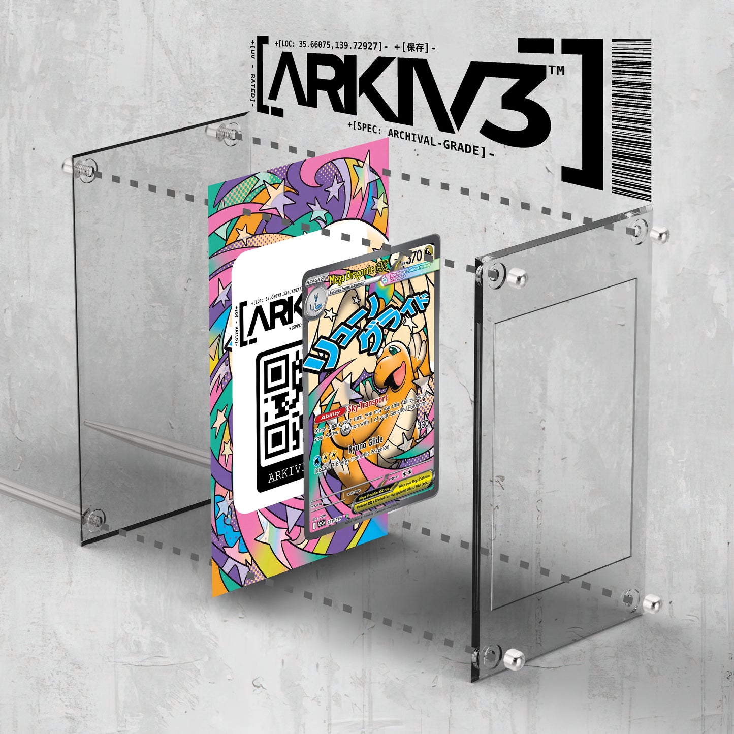 [UNIT: 271/217] // Mega Dragonite ex Extended Art Display Case - Raw