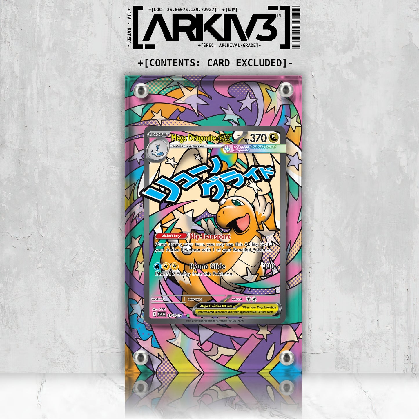[UNIT: 271/217] // Mega Dragonite ex Extended Art Display Case - Raw