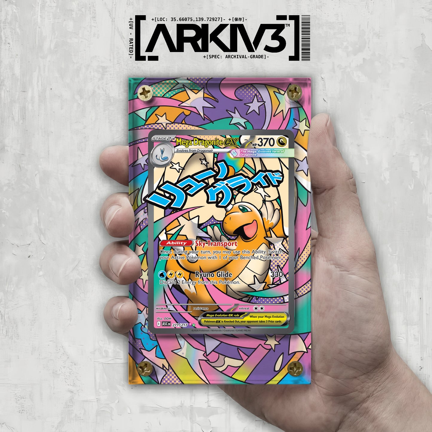[UNIT: 271/217] // Mega Dragonite ex Extended Art Display Case - Raw