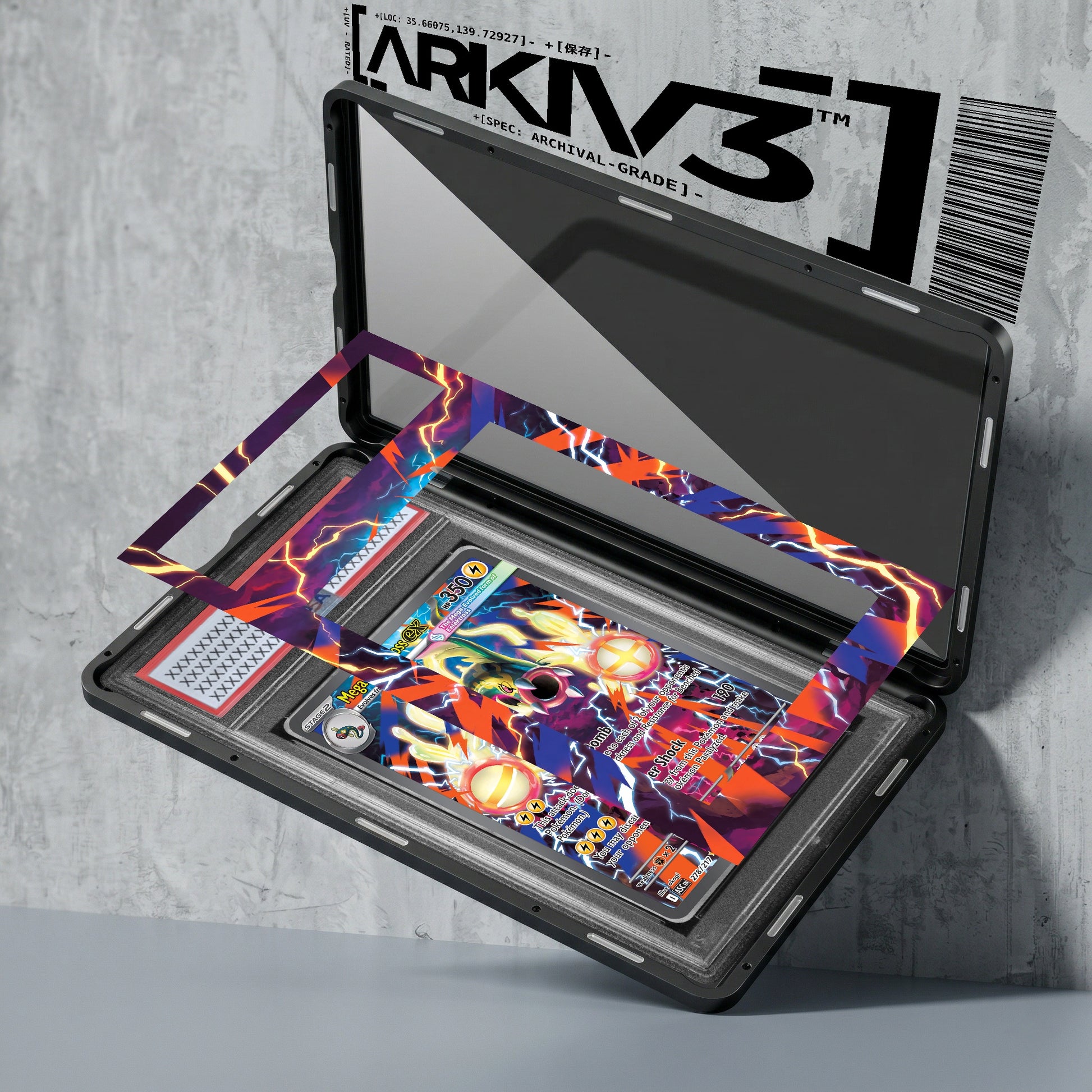 ARKIV3 PSA graded exploded mockup