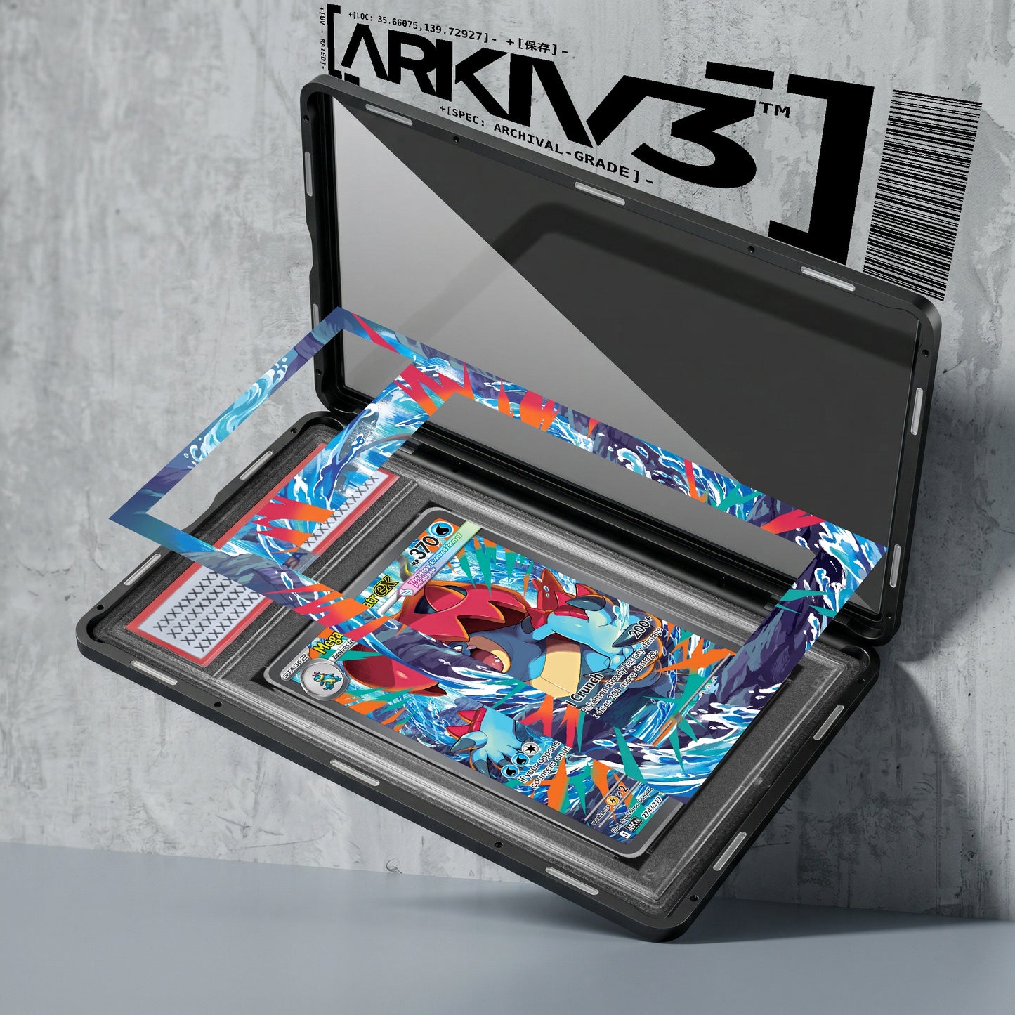 ARKIV3 PSA graded exploded mockup