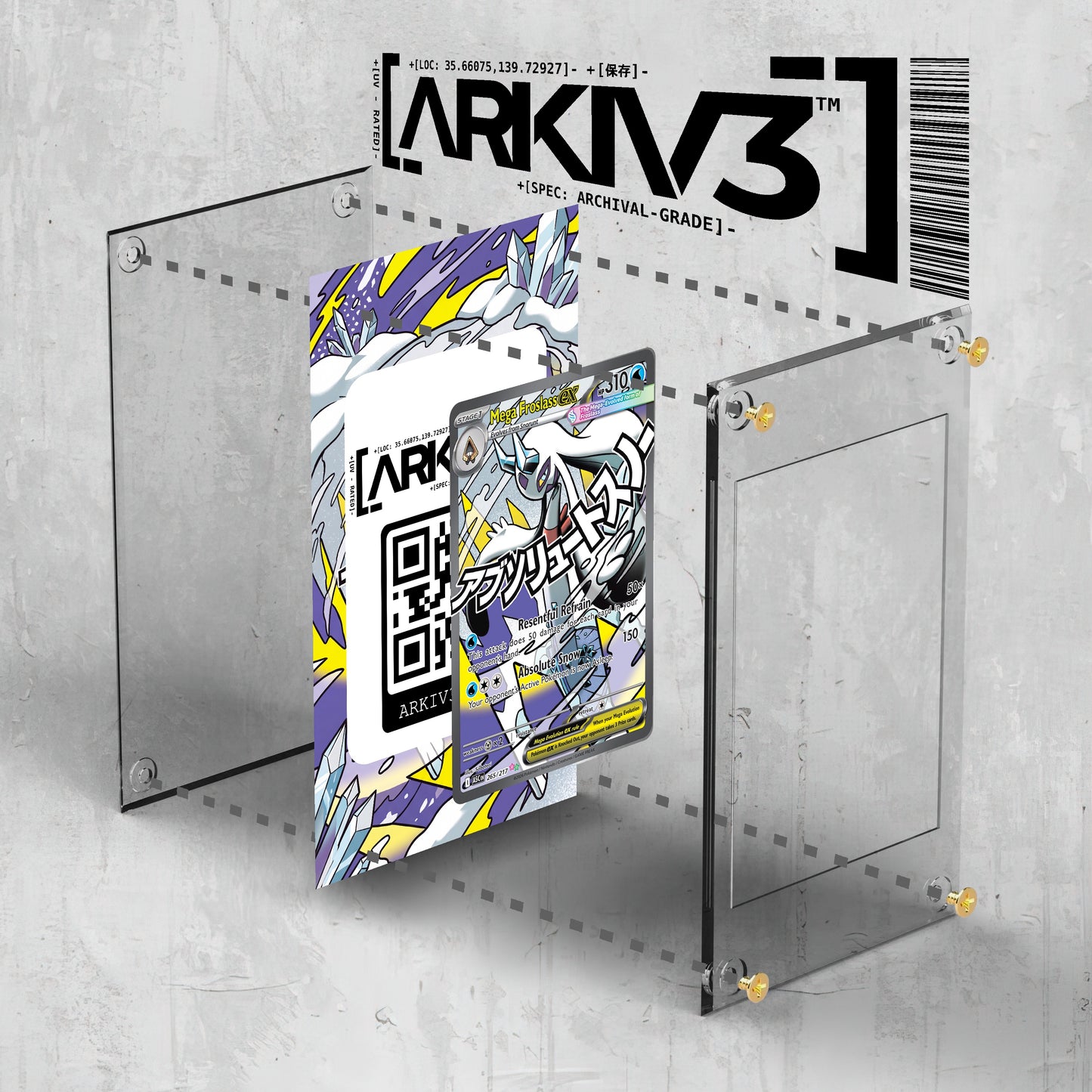 [UNIT: 265/217] // Mega Froslass ex Extended Art Display Case - Raw