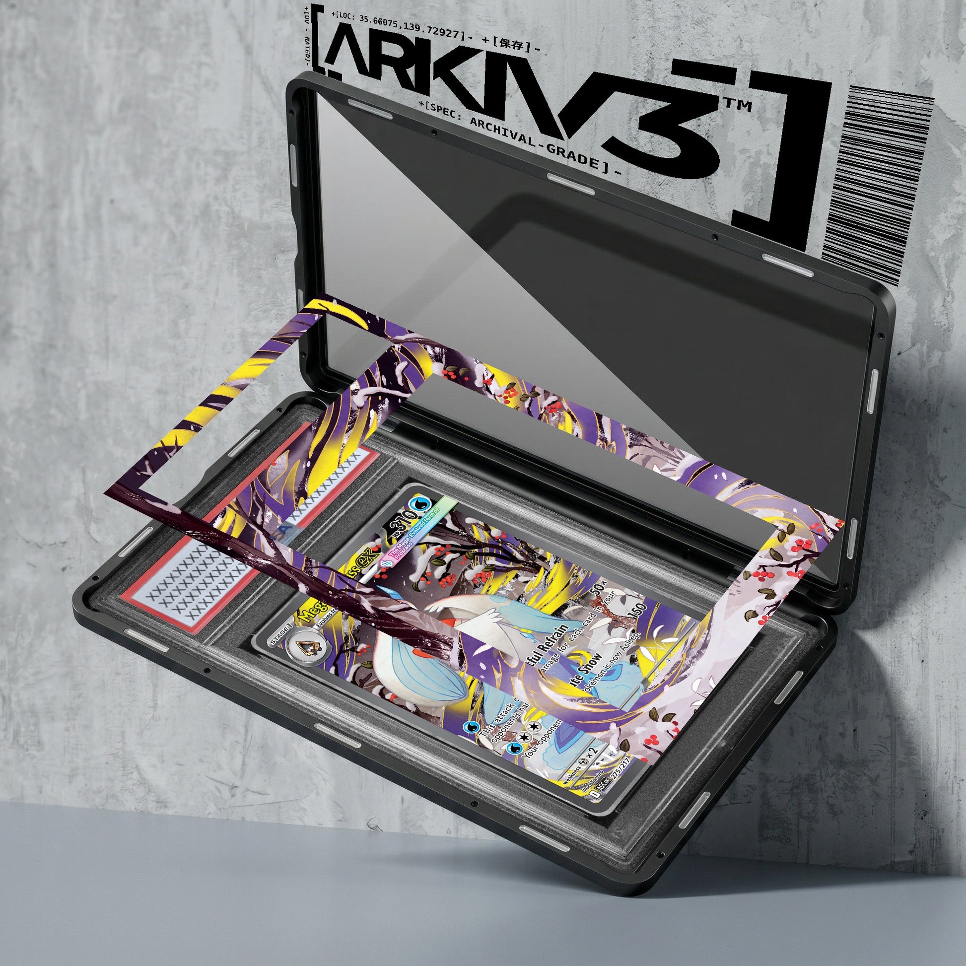 ARKIV3 PSA graded exploded mockup