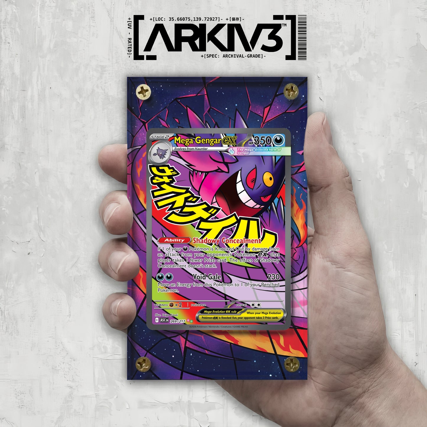 [UNIT: 269/217] // Mega Gengar ex Extended Art Display Case - Raw