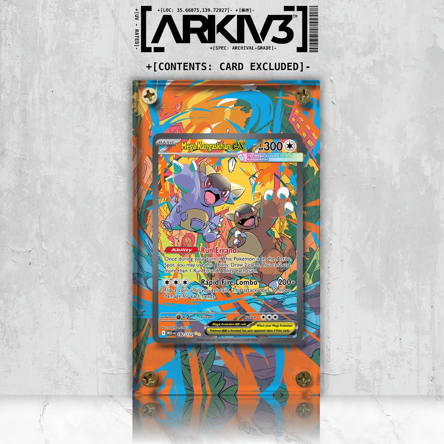 [UNIT: 182/132] // Mega Kangaskhan ex Extended Art Display Case - Raw