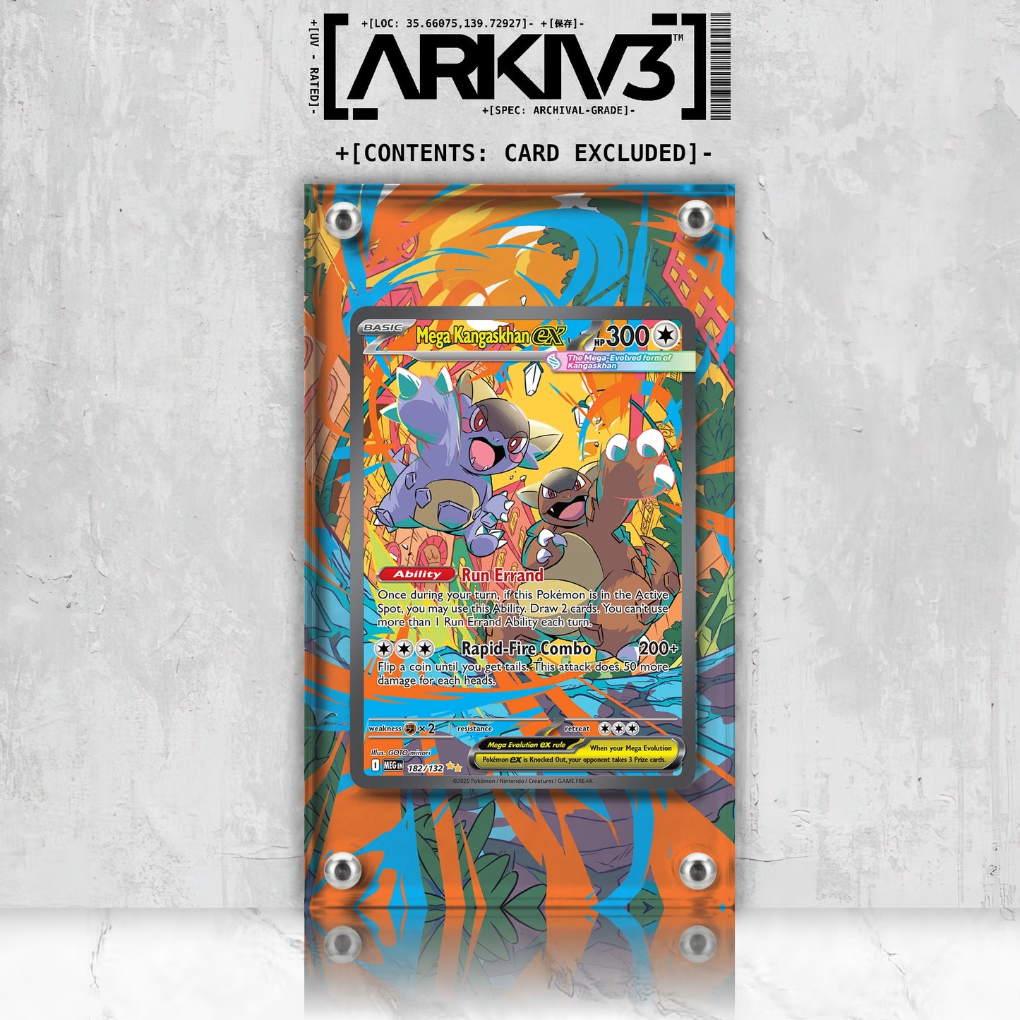 [UNIT: 182/132] // Mega Kangaskhan ex Extended Art Display Case - Raw