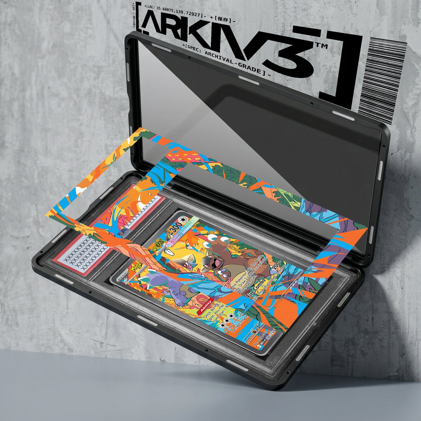ARKIV3 PSA graded exploded mockup