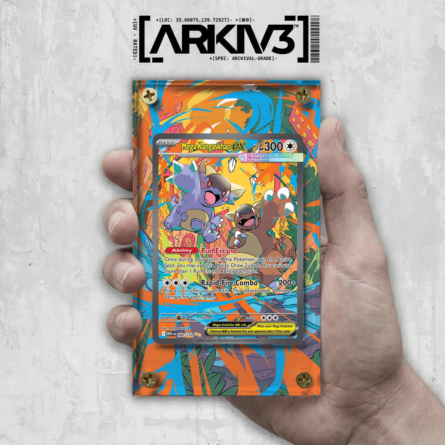 [UNIT: 182/132] // Mega Kangaskhan ex Extended Art Display Case - Raw