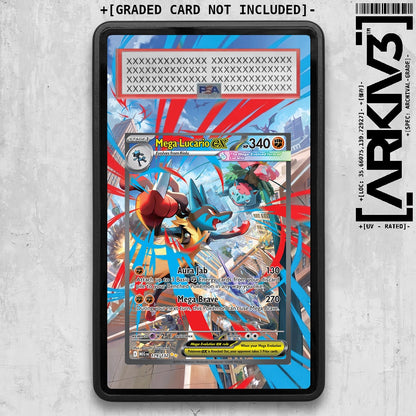 [UNIT: 179/132] // Mega Lucario ex Extended Art Display Case - Graded