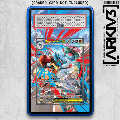 [UNIT: 179/132] // Mega Lucario ex Extended Art Display Case - Graded