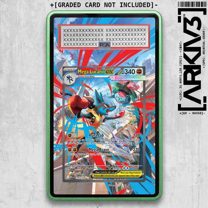 [UNIT: 179/132] // Mega Lucario ex Extended Art Display Case - Graded