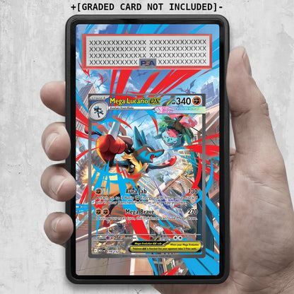 [UNIT: 179/132] // Mega Lucario ex Extended Art Display Case - Graded