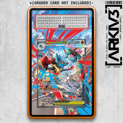 [UNIT: 179/132] // Mega Lucario ex Extended Art Display Case - Graded