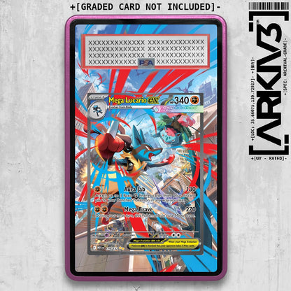 [UNIT: 179/132] // Mega Lucario ex Extended Art Display Case - Graded