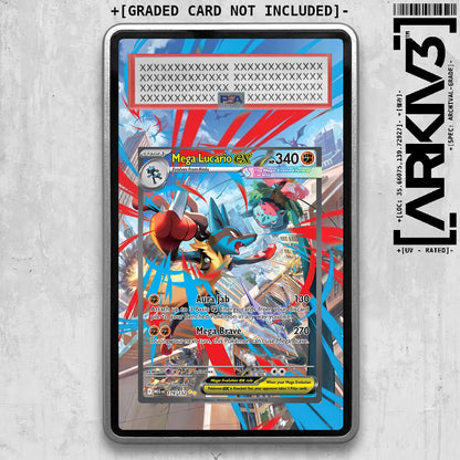 [UNIT: 179/132] // Mega Lucario ex Extended Art Display Case - Graded
