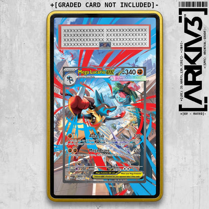 [UNIT: 179/132] // Mega Lucario ex Extended Art Display Case - Graded