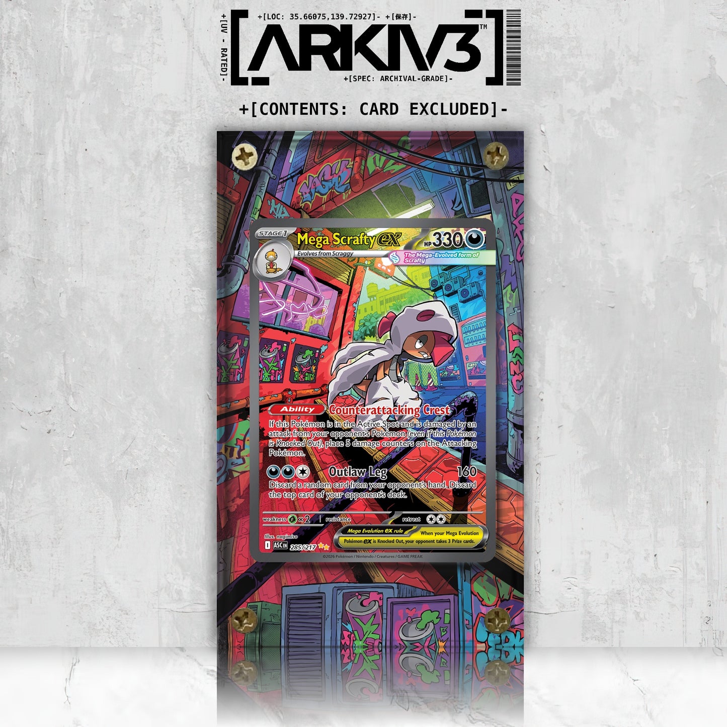 [UNIT: 285/217] // Mega Scrafty ex Extended Art Display Case - Raw