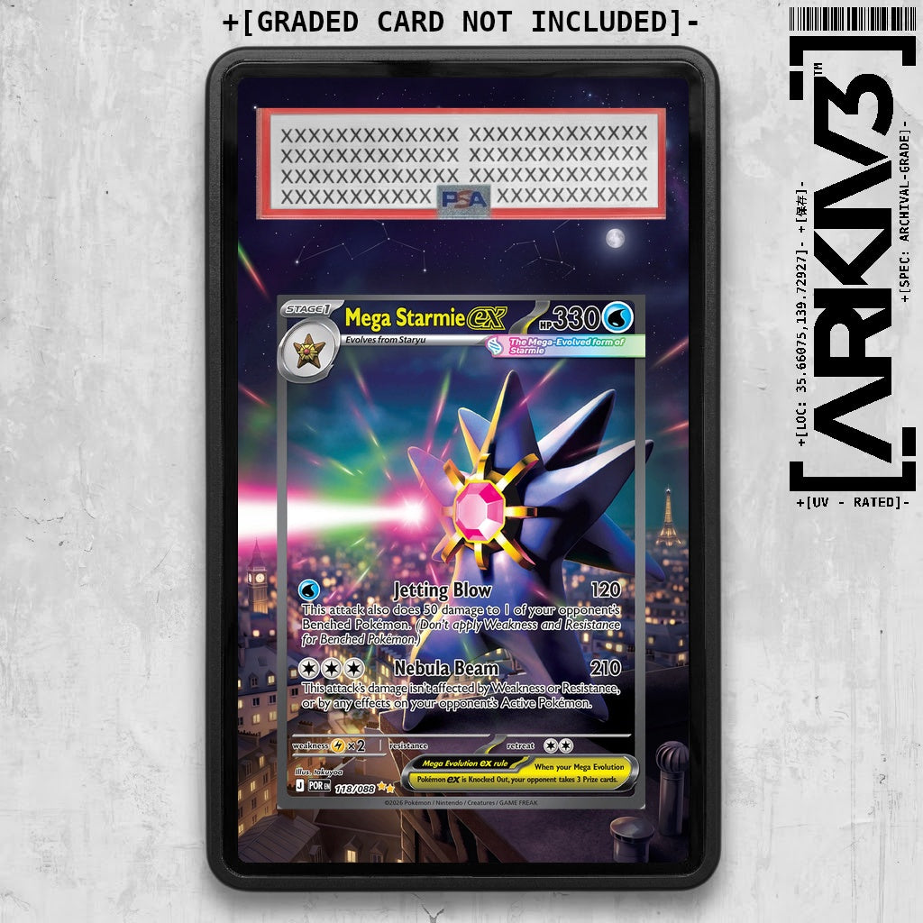 [UNIT: 118/088] // Mega Starmie ex Extended Art Display Case - Graded