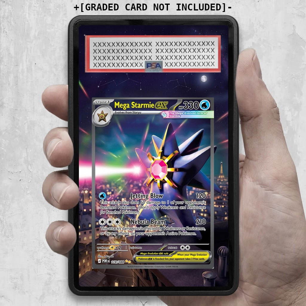 [UNIT: 118/088] // Mega Starmie ex Extended Art Display Case - Graded
