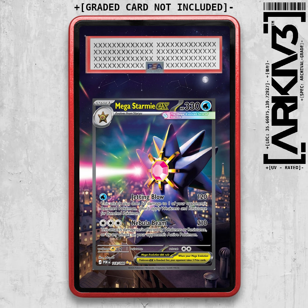 [UNIT: 118/088] // Mega Starmie ex Extended Art Display Case - Graded