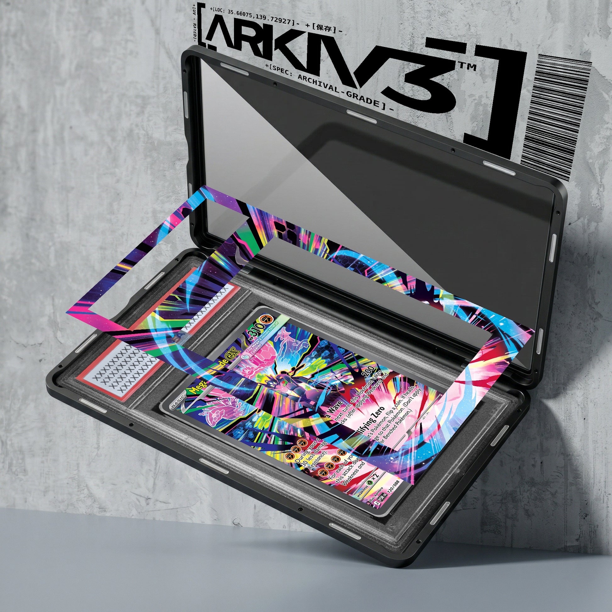 ARKIV3 PSA graded exploded mockup