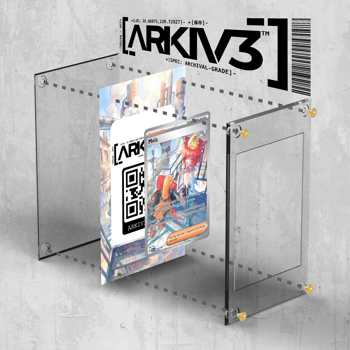 [UNIT: 254/182] // Mela Extended Art Display Case - Raw