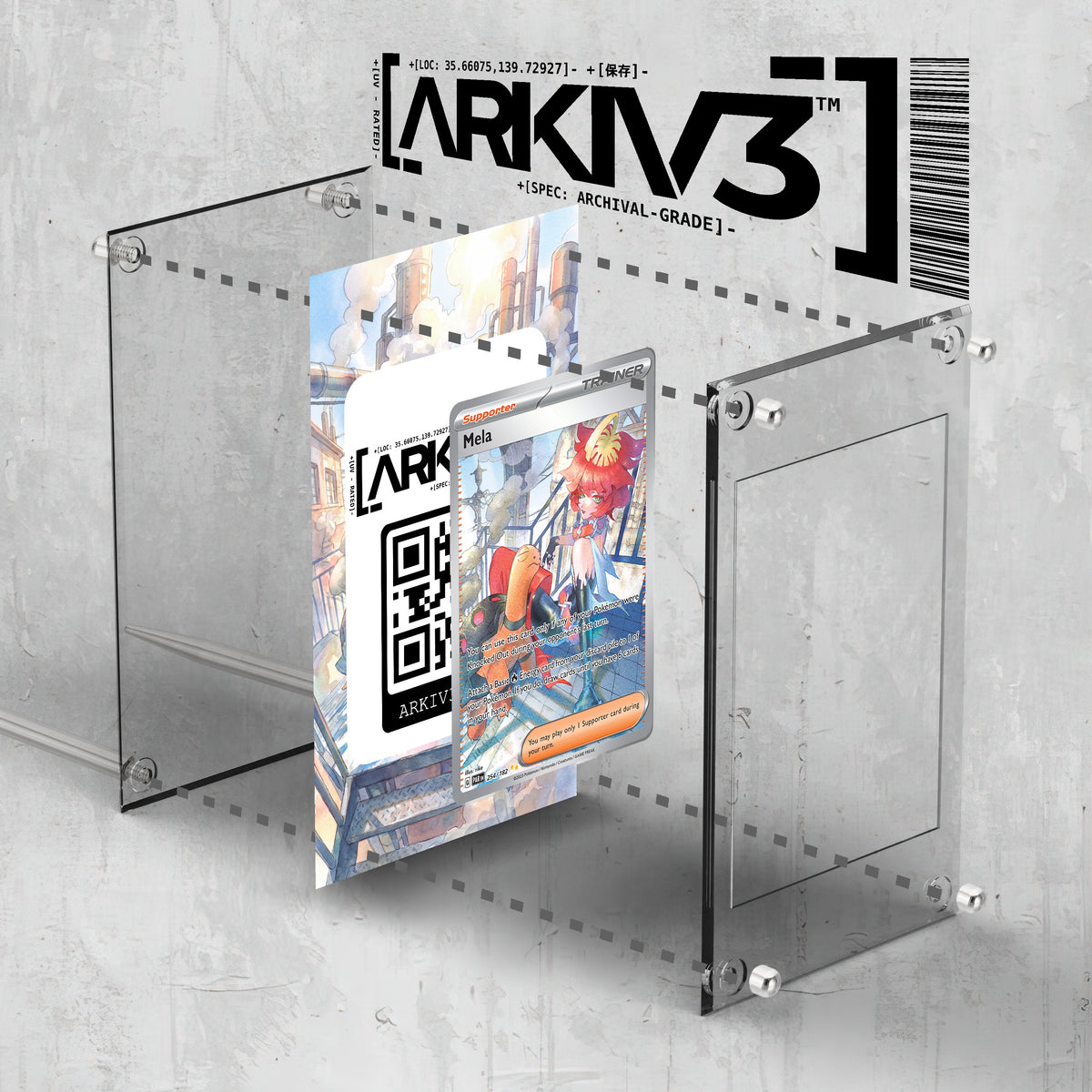 [UNIT: 254/182] // Mela Extended Art Display Case - Raw