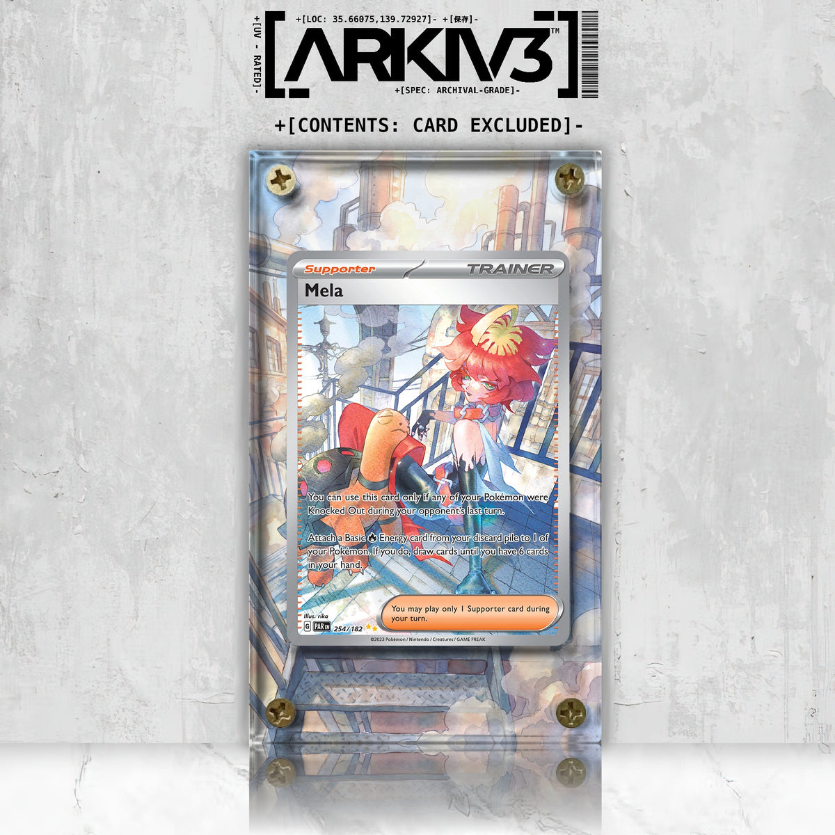 [UNIT: 254/182] // Mela Extended Art Display Case - Raw