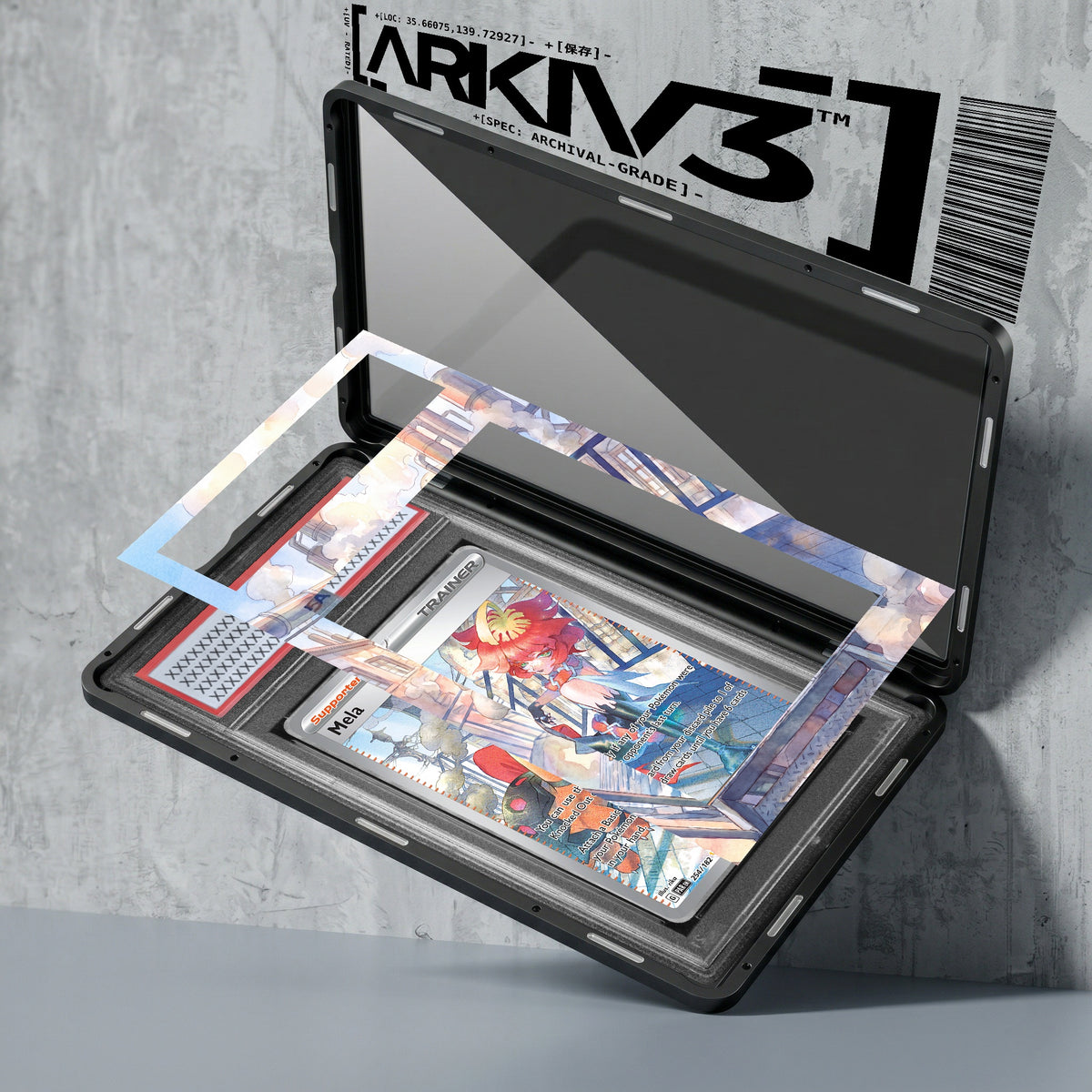 ARKIV3 PSA graded exploded mockup