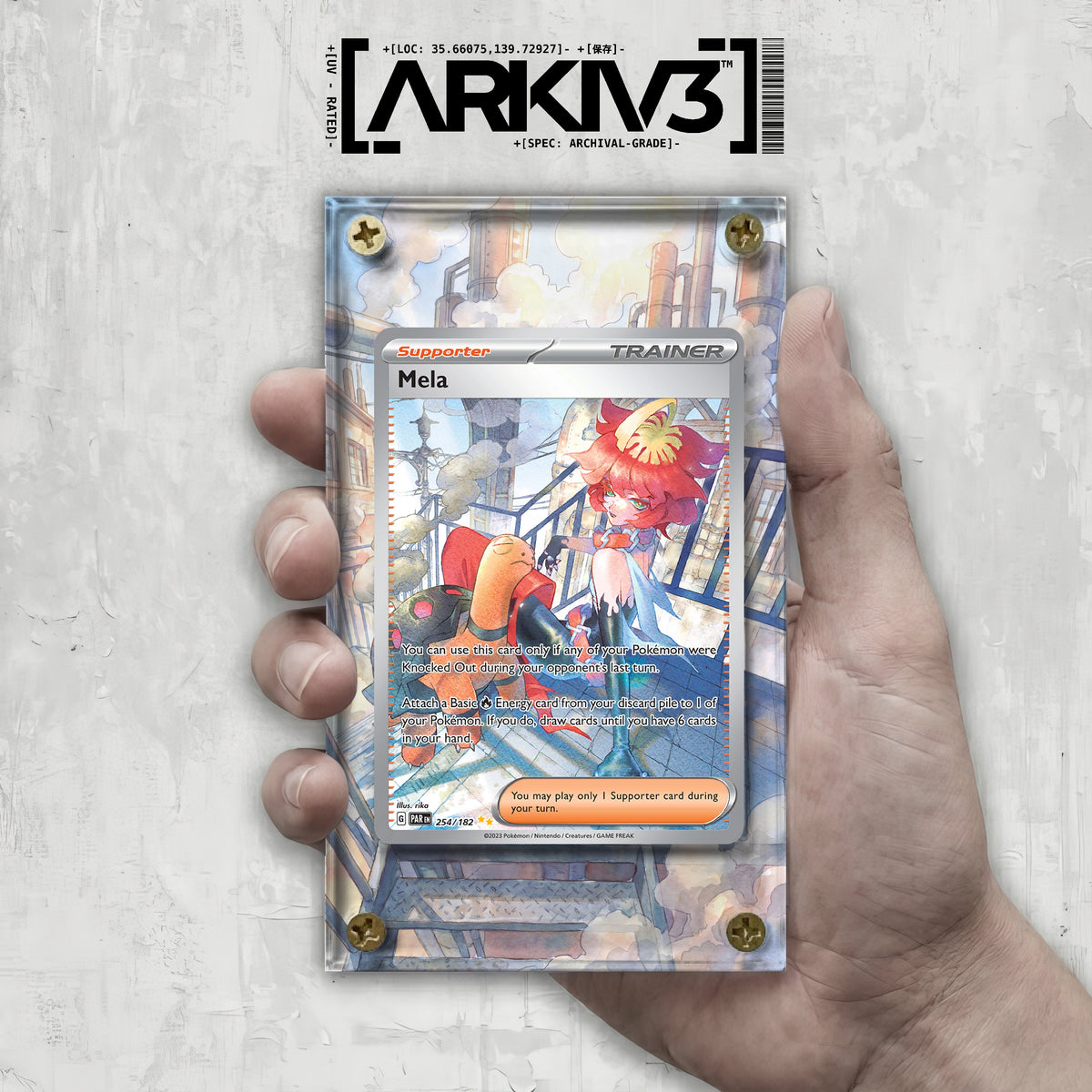 [UNIT: 254/182] // Mela Extended Art Display Case - Raw
