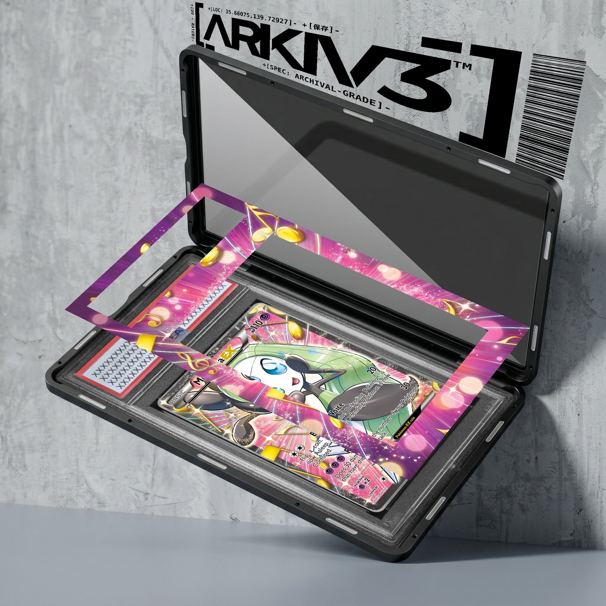 ARKIV3 PSA graded exploded mockup
