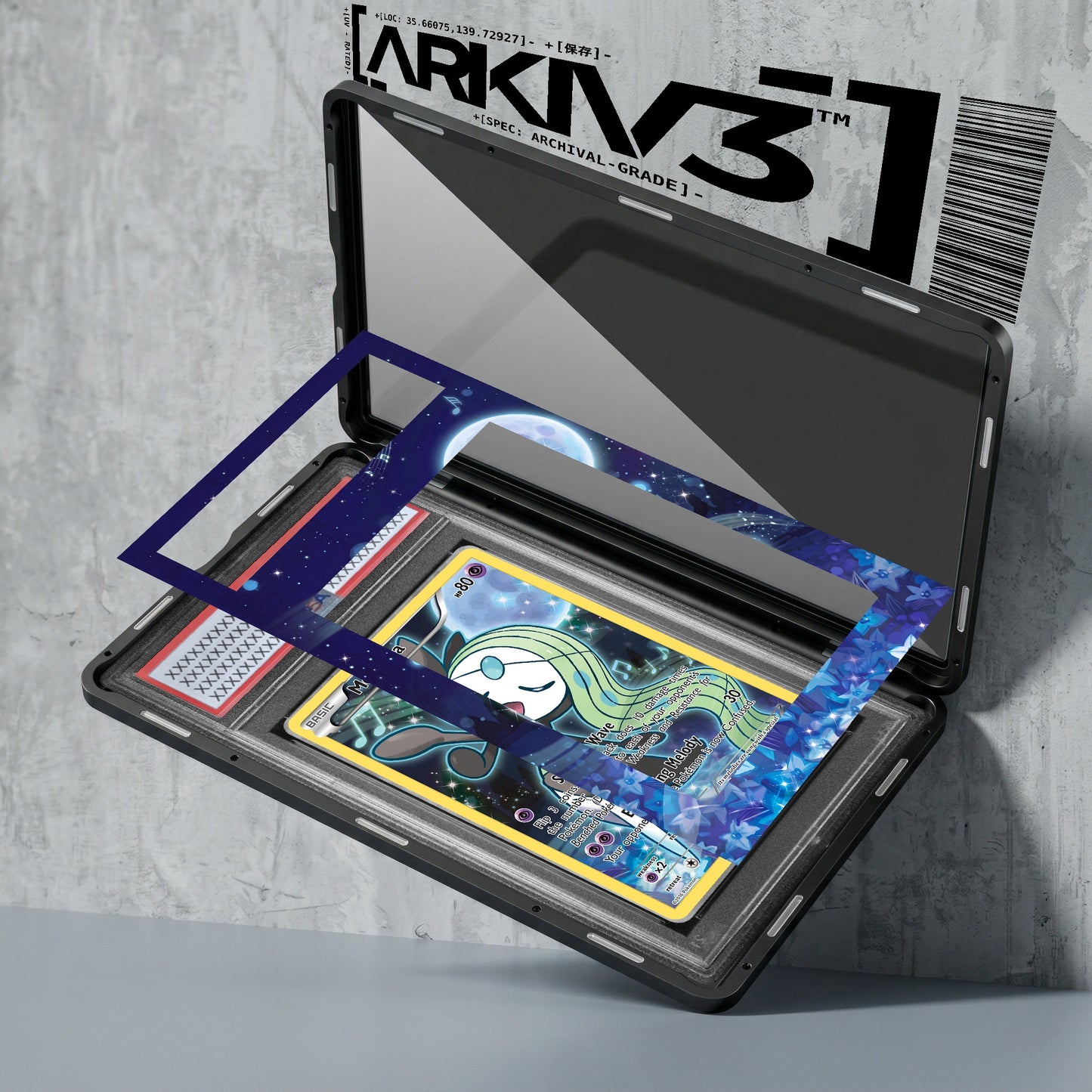 [UNIT: XY120/211] // Meloetta Extended Art Display Case - Graded