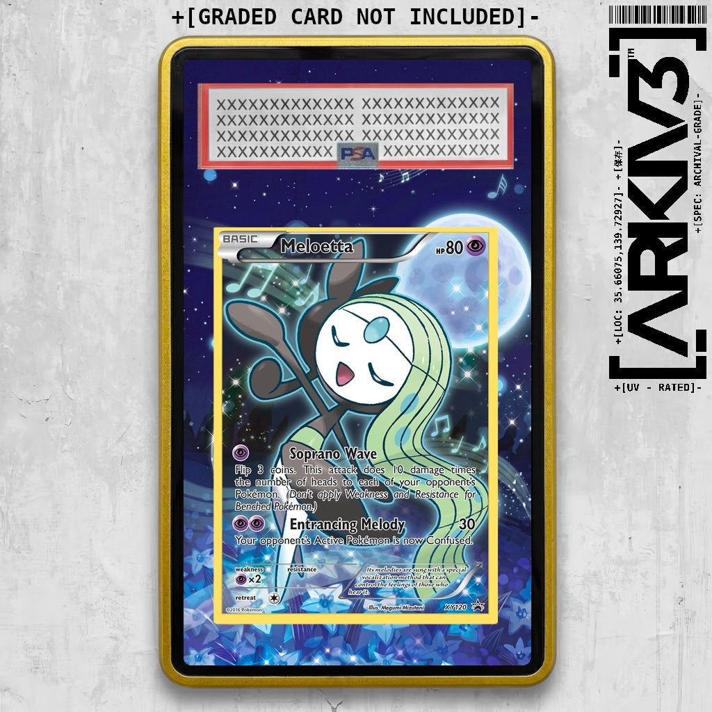 [UNIT: XY120/211] // Meloetta Extended Art Display Case - Graded