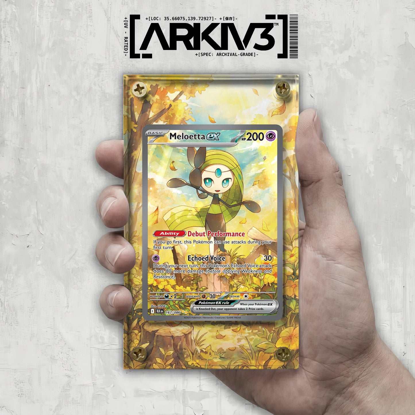 [UNIT: 167/86] // Meloetta ex Extended Art Display Case - Raw