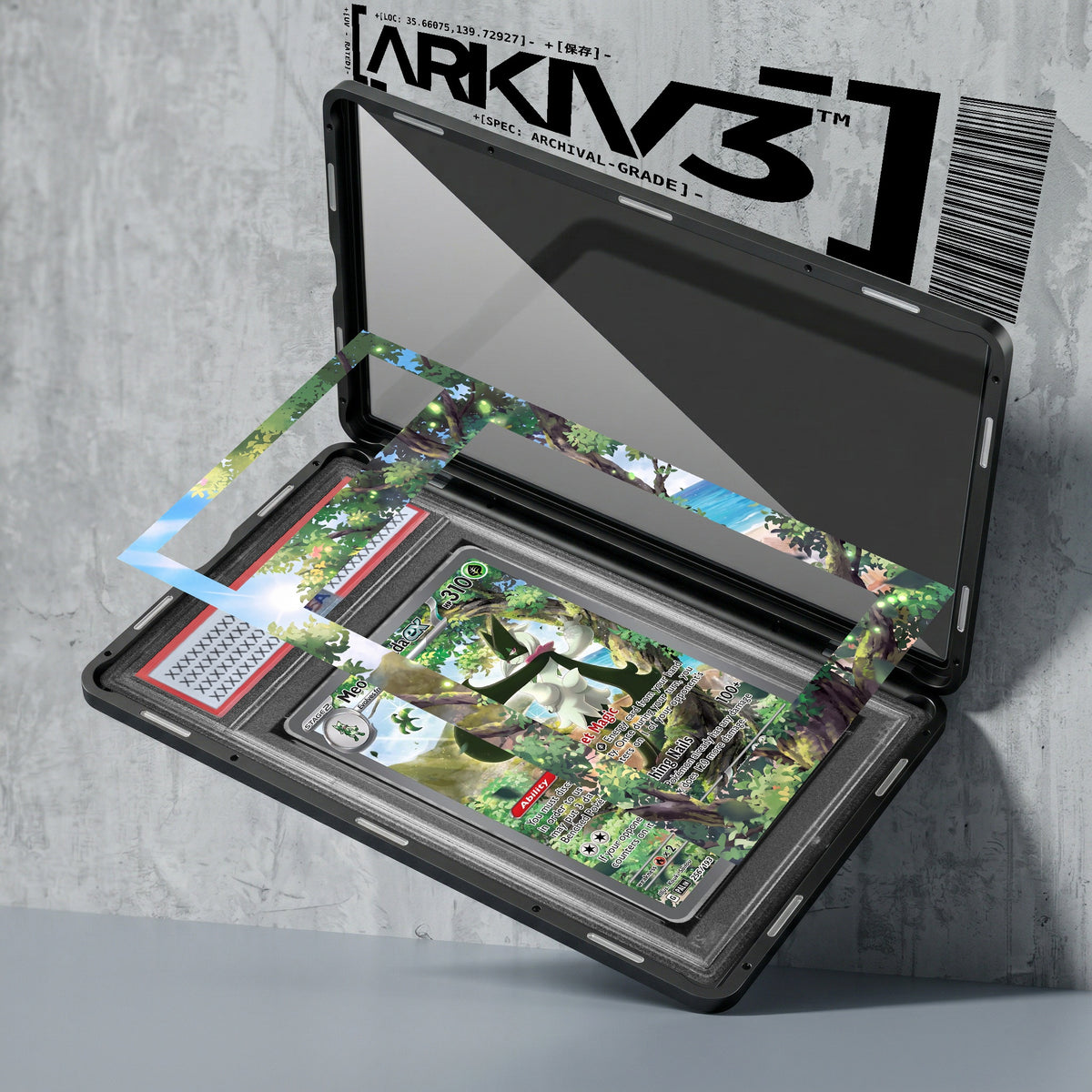 ARKIV3 PSA graded exploded mockup