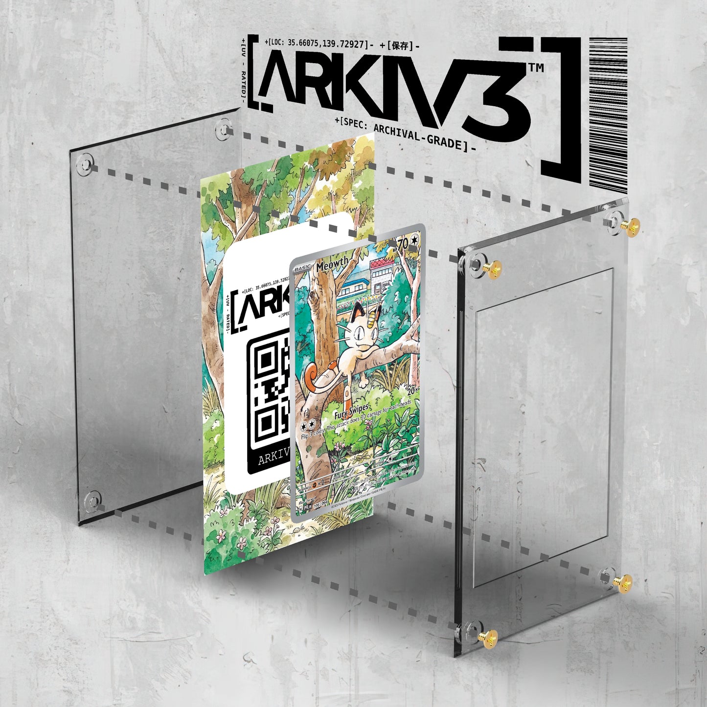 [UNIT: 106/094] // Meowth Extended Art Display Case - Raw