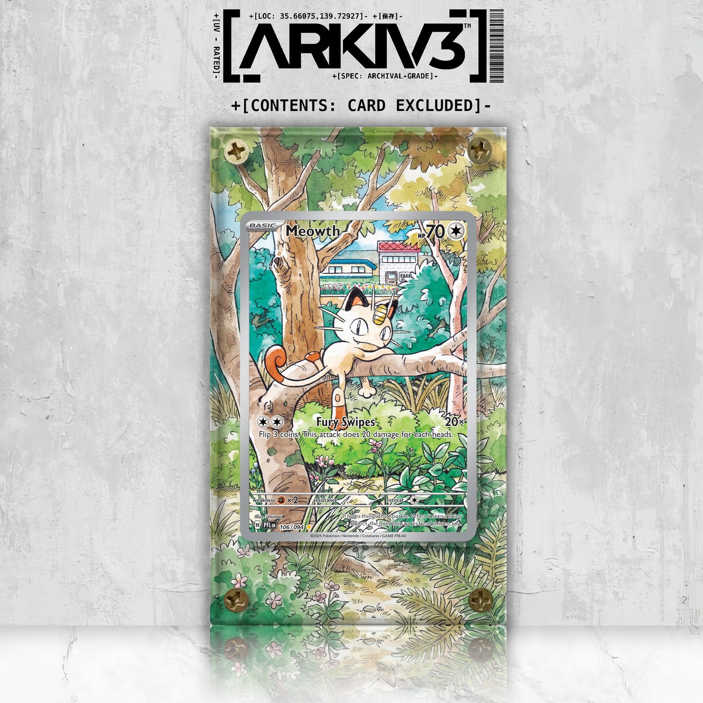 [UNIT: 106/094] // Meowth Extended Art Display Case - Raw