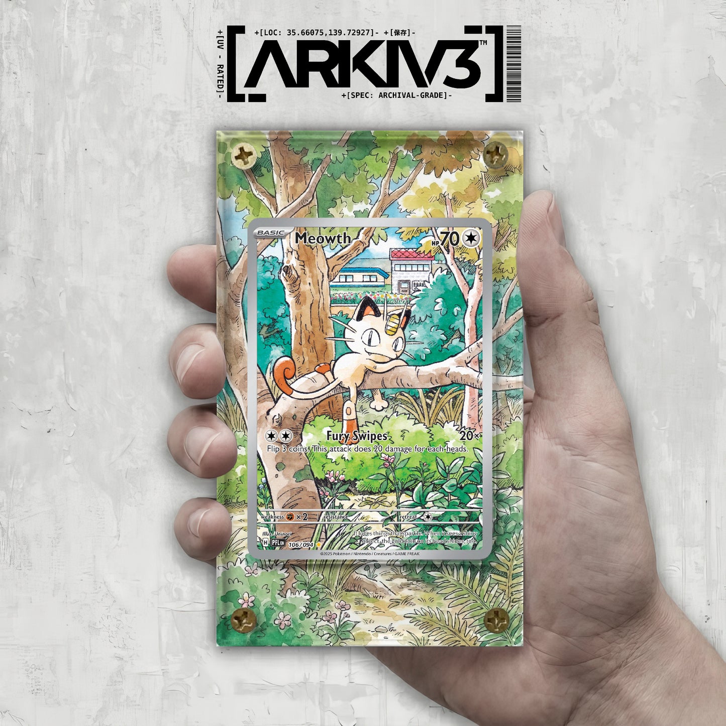 [UNIT: 106/094] // Meowth Extended Art Display Case - Raw