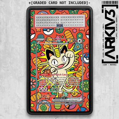 [UNIT: 121/088] // Meowth ex Extended Art Display Case - Graded