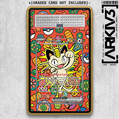 [UNIT: 121/088] // Meowth ex Extended Art Display Case - Graded