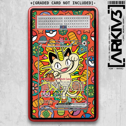 [UNIT: 121/088] // Meowth ex Extended Art Display Case - Graded