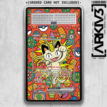[UNIT: 121/088] // Meowth ex Extended Art Display Case - Graded