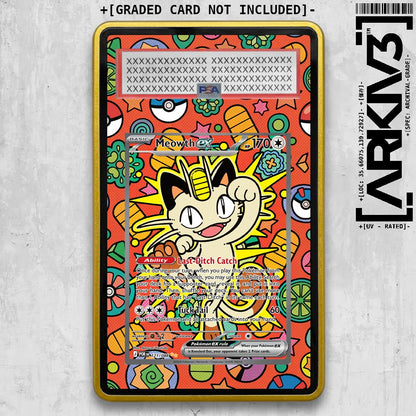 [UNIT: 121/088] // Meowth ex Extended Art Display Case - Graded