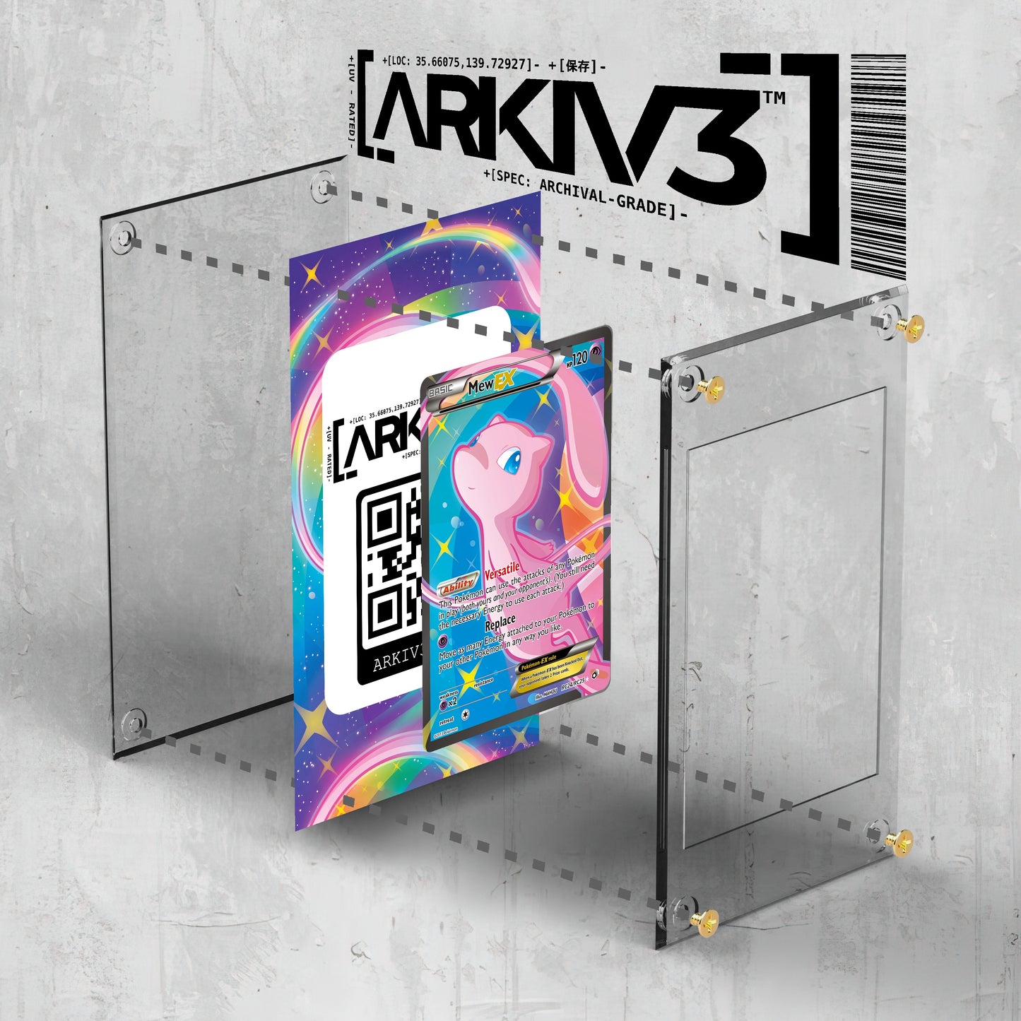 [UNIT: RC24/RC24] // Mew-EX Extended Art Display Case - Raw