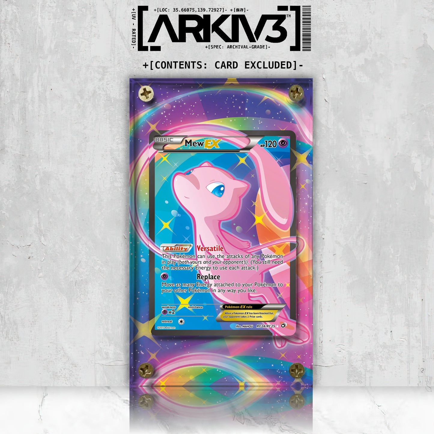 [UNIT: RC24/RC24] // Mew-EX Extended Art Display Case - Raw