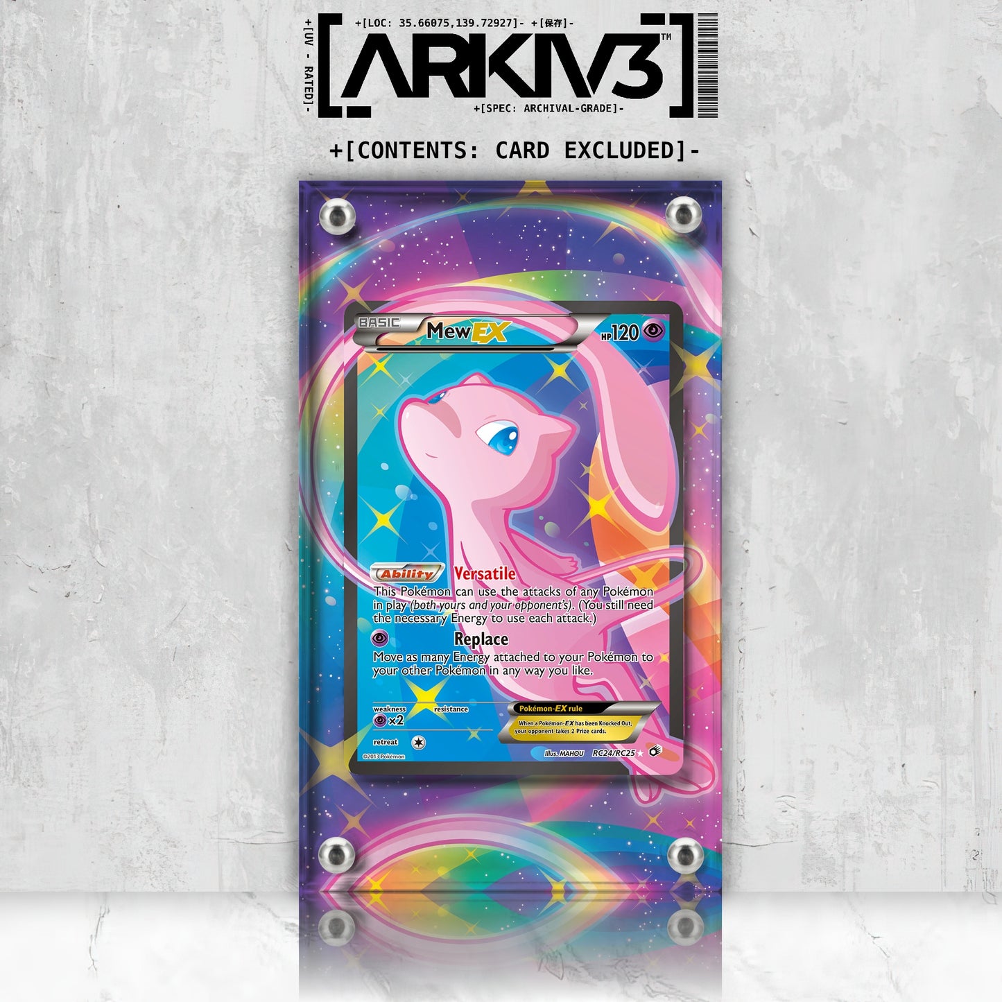 [UNIT: RC24/RC24] // Mew-EX Extended Art Display Case - Raw