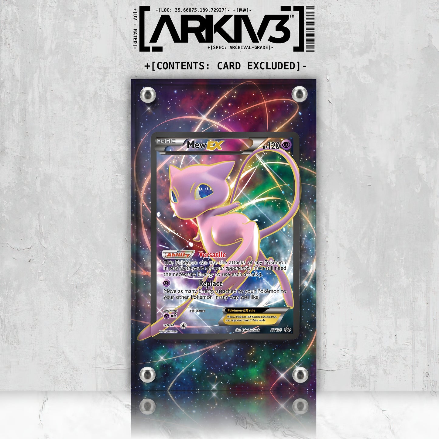[UNIT: XY126/211] // Mew-EX Extended Art Display Case - Raw