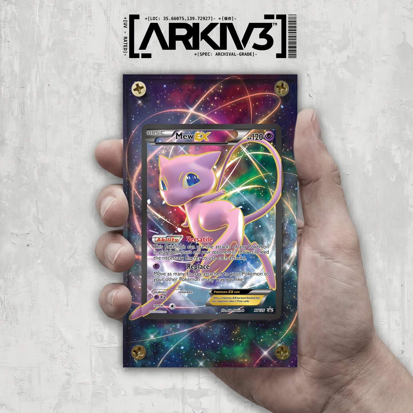 [UNIT: XY126/211] // Mew-EX Extended Art Display Case - Raw
